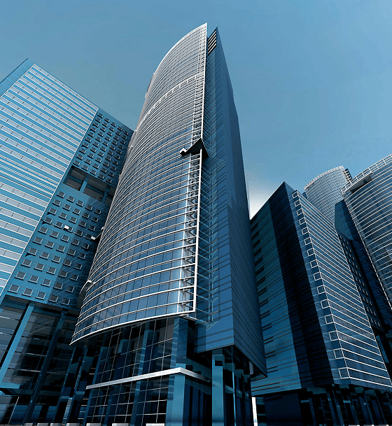 Modern banking buildings